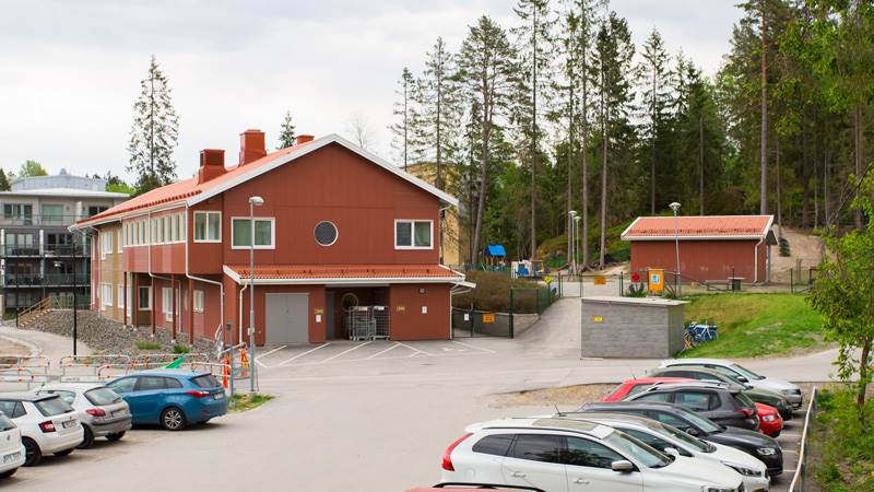 Fasaden på förskolan.